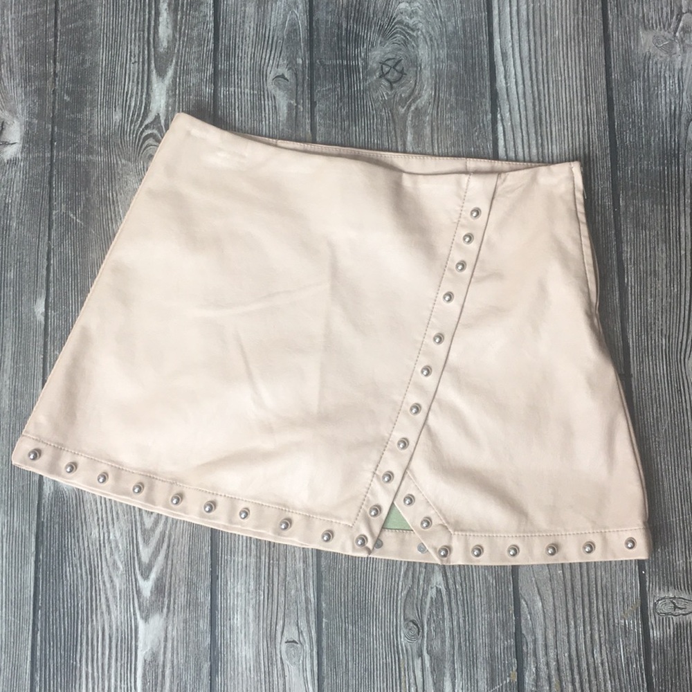 Forever 21 Faux Leather Studded Skirt
